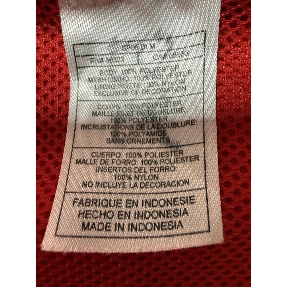 Nike Hemet Bulldogs Jacket Mens Large Red Basketball Full‎ Zip Warm Up Coat